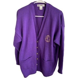 Vintage Cardigan Sweater Alison Craig Size Large